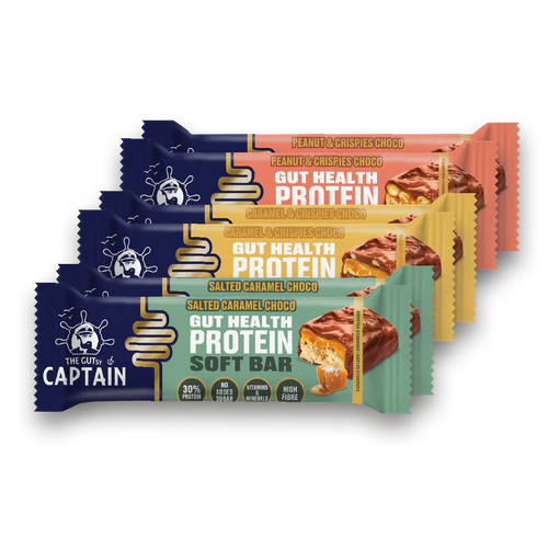 Gutsy Captain Gut Health Protein Soft Bar Mixbox - 6 x 50g